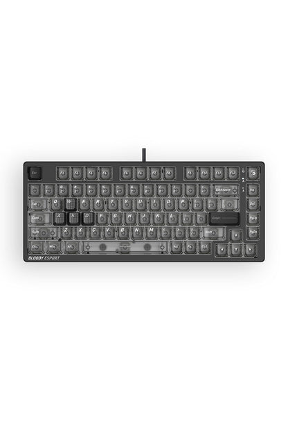 BLOODY - Bloody MS76 Stellar Black 75% Magnetic HE RGB Gaming Keyboard - stella-black