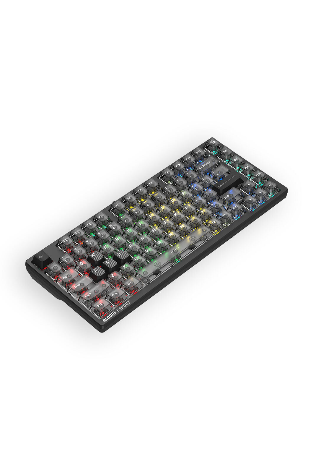 BLOODY - Bloody MS76 Stellar Black 75% Magnetic HE RGB Gaming Keyboard - stella-black