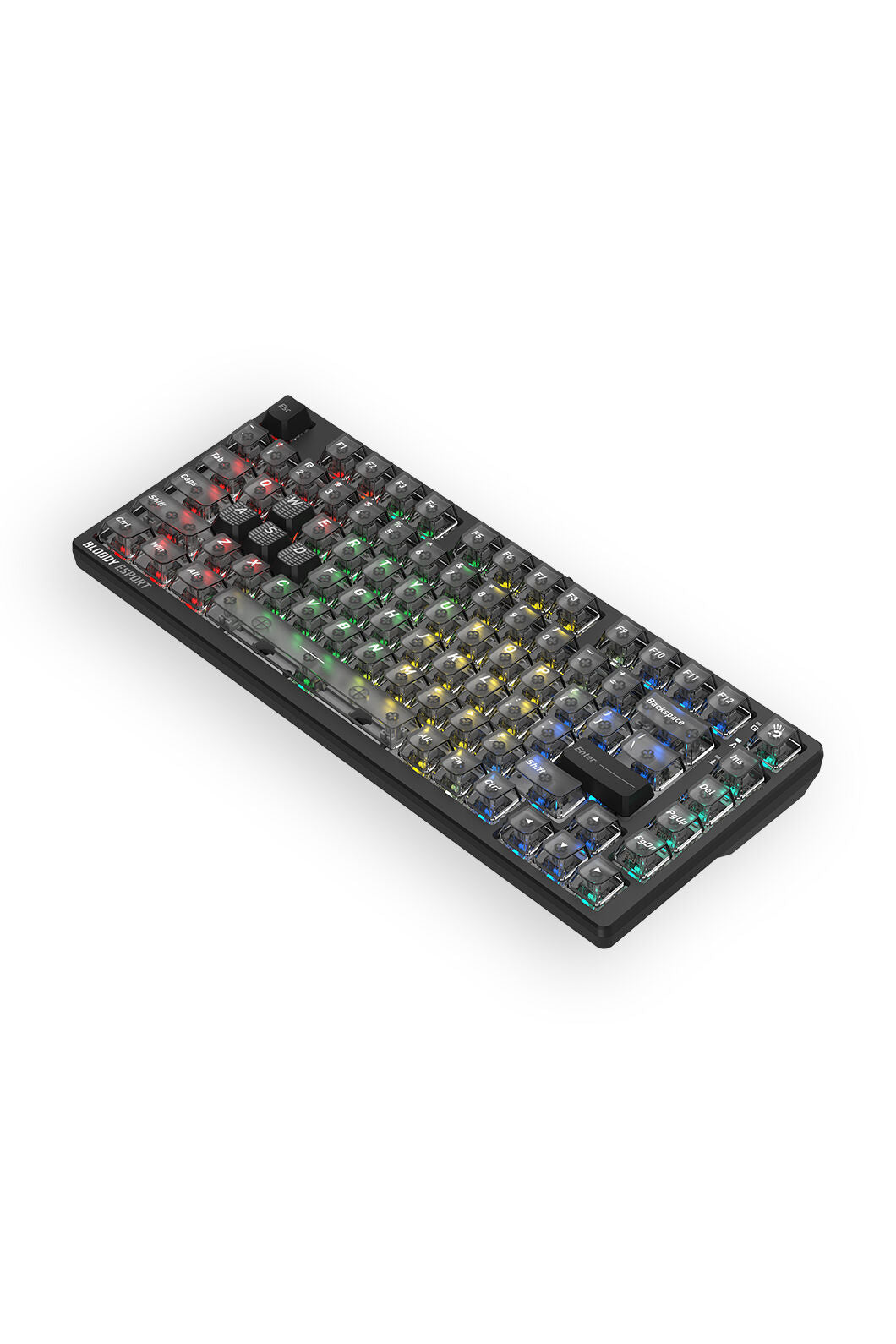 BLOODY - Bloody MS76 Stellar Black 75% Magnetic HE RGB Gaming Keyboard - stella-black