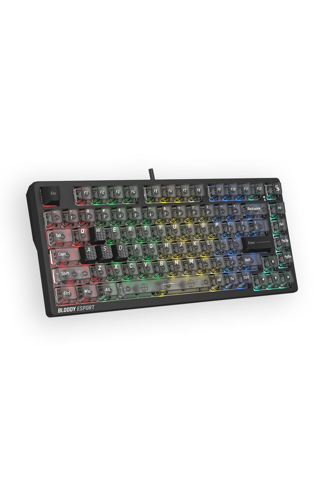 BLOODY - Bloody MS76 Stellar Black 75% Magnetic HE RGB Gaming Keyboard - stella-black