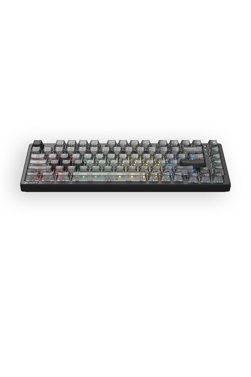 BLOODY - Bloody MS76 Stellar Black 75% Magnetic HE RGB Gaming Keyboard - stella-black