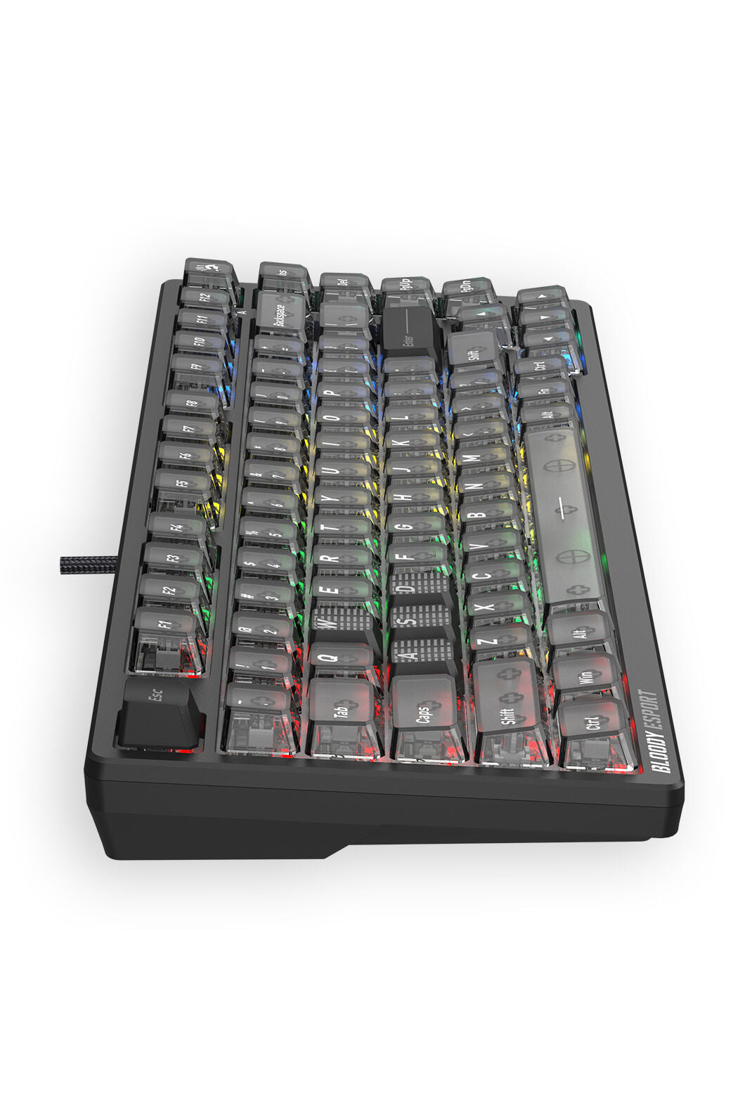 BLOODY - Bloody MS76 Stellar Black 75% Magnetic HE RGB Gaming Keyboard - stella-black