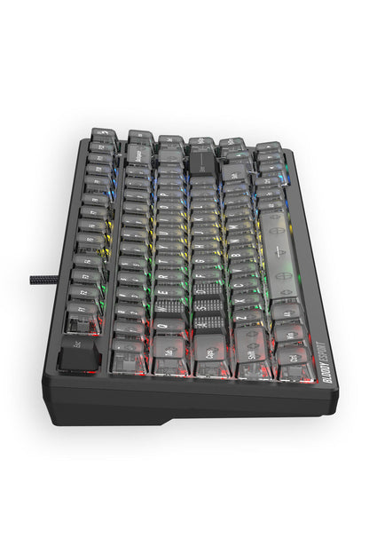 BLOODY - Bloody MS76 Stellar Black 75% Magnetic HE RGB Gaming Keyboard - stella-black