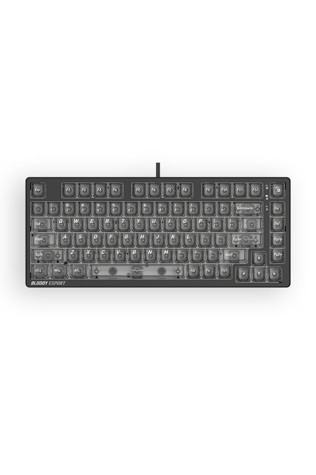 BLOODY - Bloody MS76 Stellar Black 75% Magnetic HE RGB Gaming Keyboard - stella-black