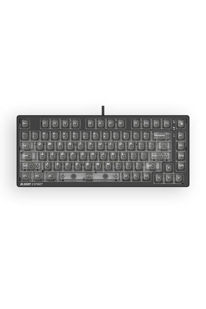BLOODY - Bloody MS76 Stellar Black 75% Magnetic HE RGB Gaming Keyboard - stella-black
