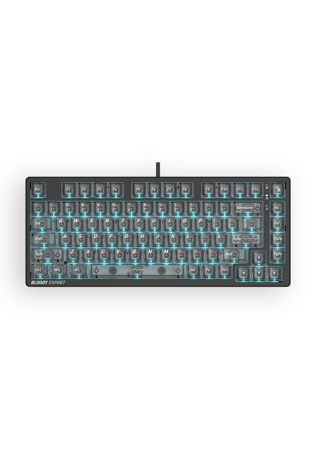 BLOODY - Bloody MS76 Stellar Black 75% Magnetic HE RGB Gaming Keyboard - stella-black