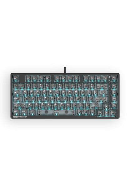 BLOODY - Bloody MS76 Stellar Black 75% Magnetic HE RGB Gaming Keyboard - stella-black