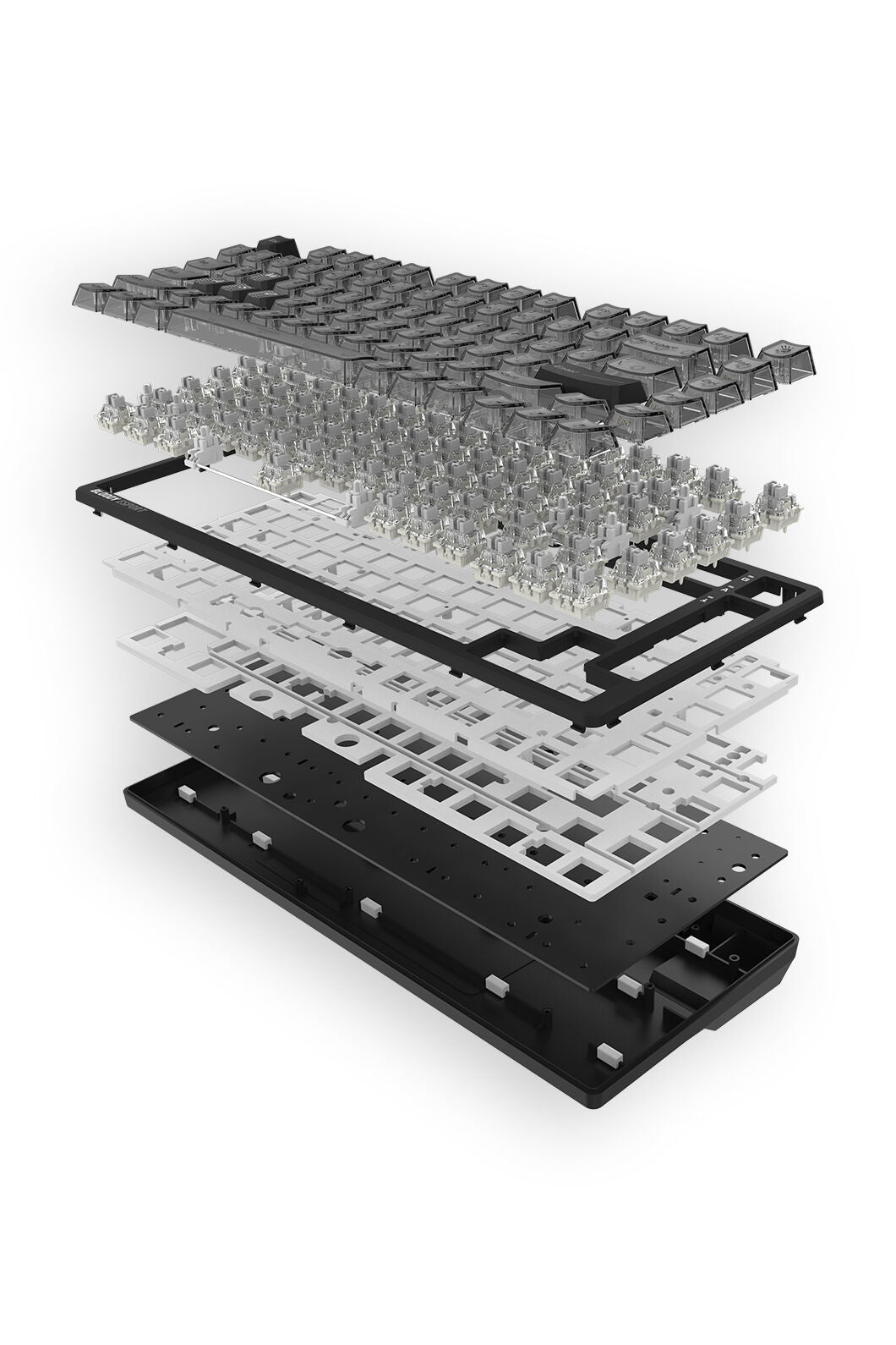 BLOODY - Bloody MS76 Stellar Black 75% Magnetic HE RGB Gaming Keyboard - stella-black