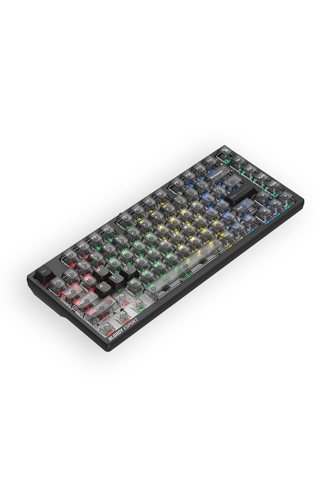 BLOODY - Bloody MS76 Stellar Black 75% Magnetic HE RGB Gaming Keyboard - stella-black