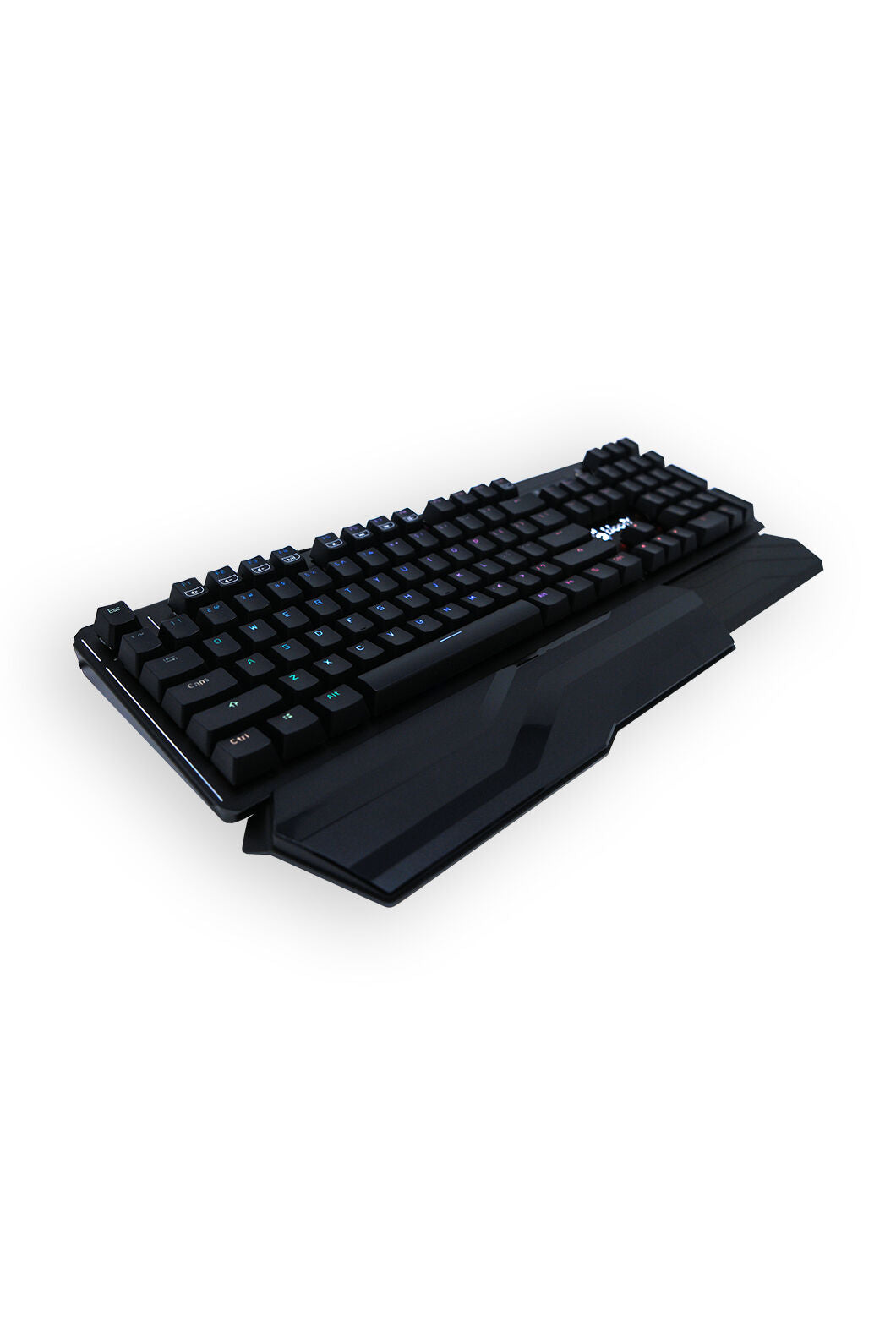 BLOODY - Bloody B975 Black Light Strike Optical Mechanical RGB Gaming Keyboard Orange Switch - black