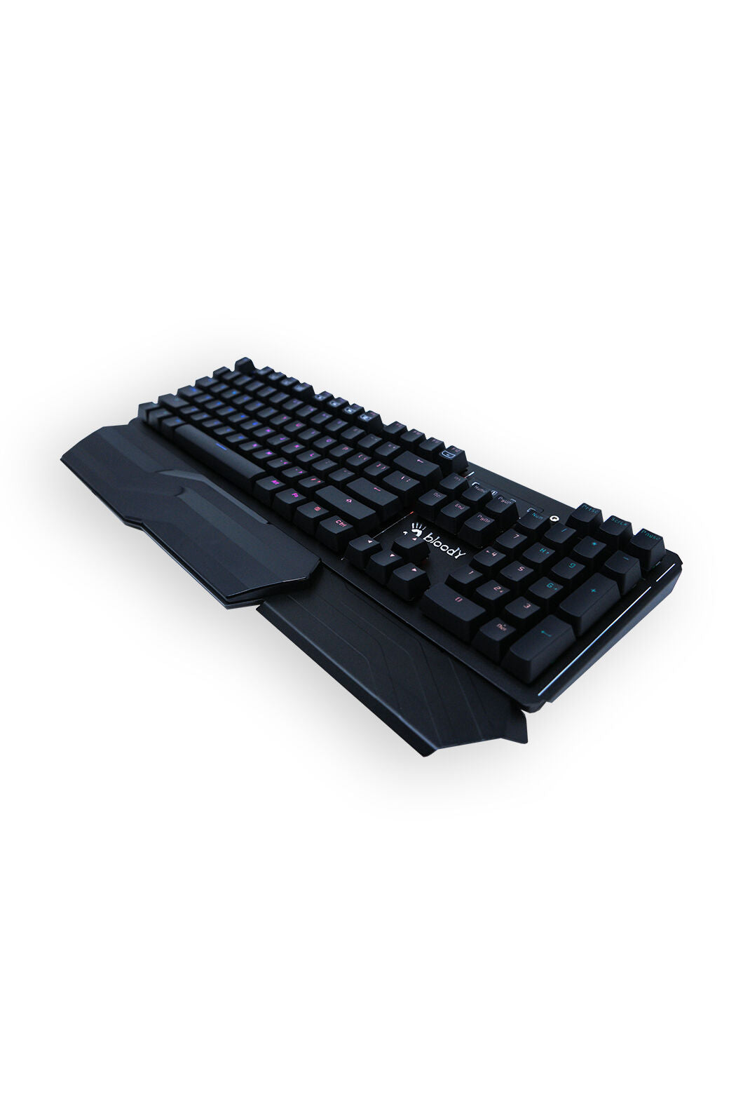 BLOODY - Bloody B975 Black Light Strike Optical Mechanical RGB Gaming Keyboard Brown Switch - black