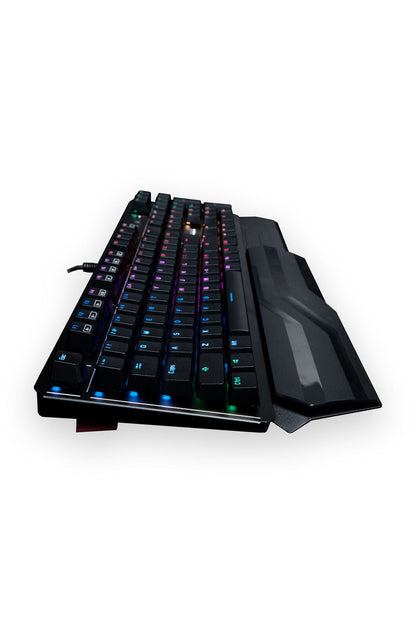 BLOODY - Bloody B975 Black Light Strike Optical Mechanical RGB Gaming Keyboard Brown Switch - black