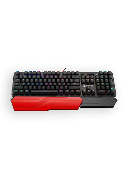 BLOODY - Bloody B975 Black Light Strike Optical Mechanical RGB Gaming Keyboard Brown Switch - black
