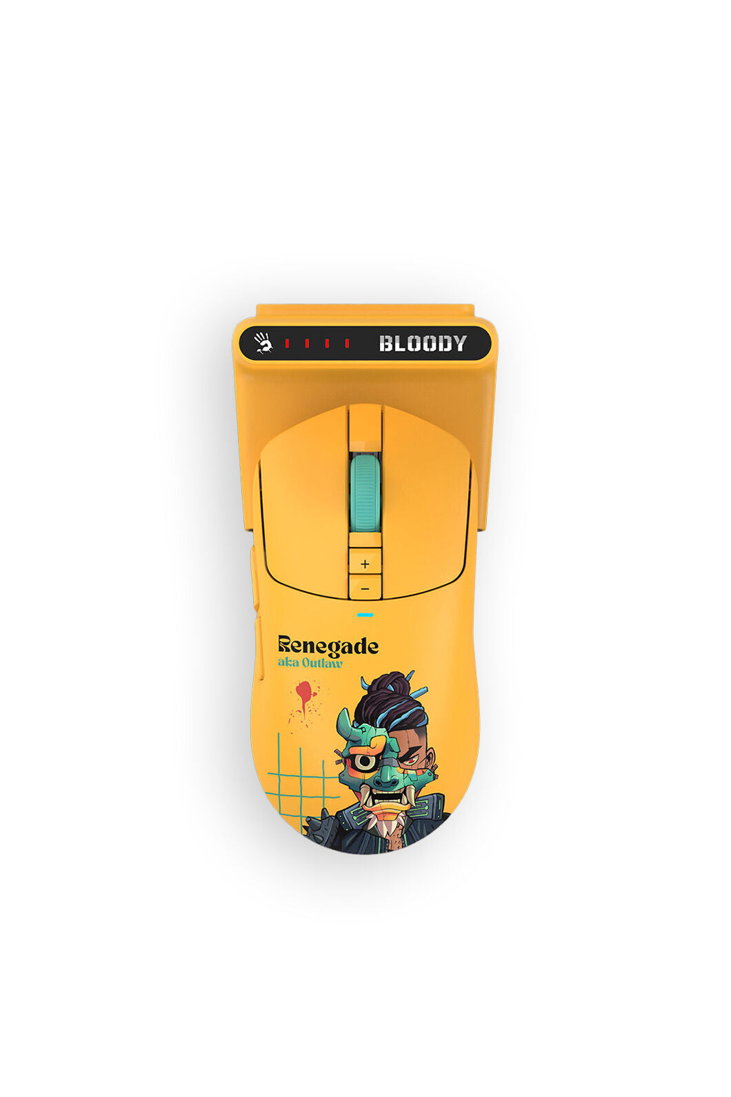 BLOODY - Bloody R72 Ultra Duo Renegade Sunset Full Size RapidSnap Wireless Gaming Mouse - renegade