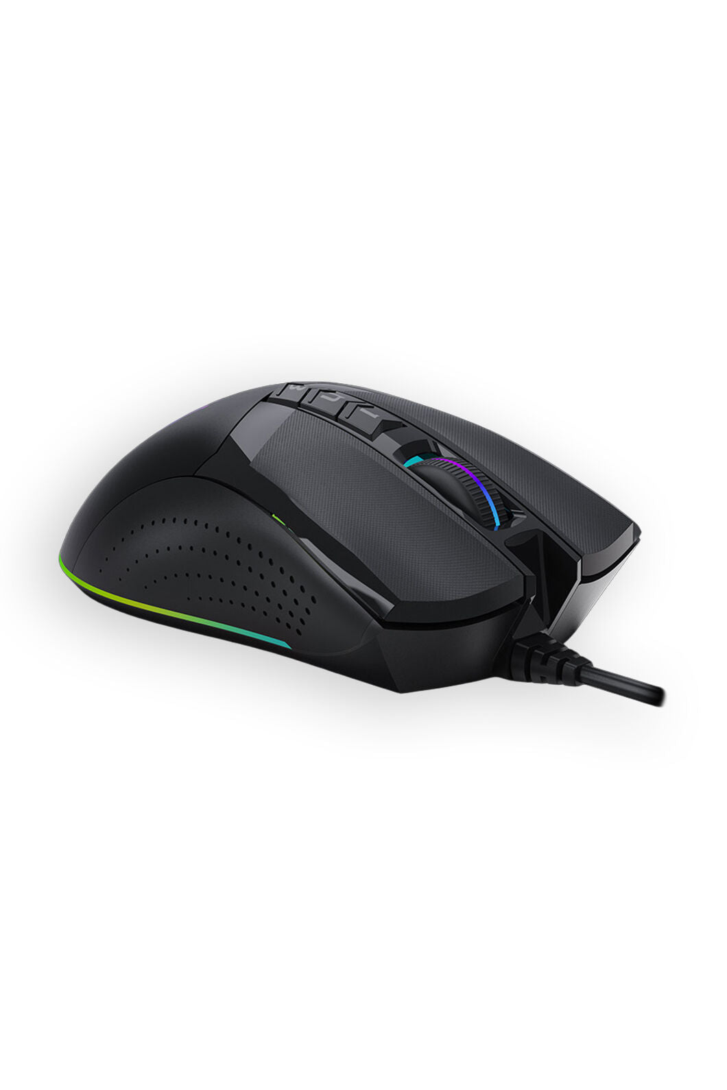 BLOODY - Bloody W90 Max Stone Black Full Size 15-Zone RGB 10,000 CPI Gaming Mouse - stone-black
