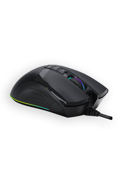 BLOODY - Bloody W90 Max Stone Black Full Size 15-Zone RGB 10,000 CPI Gaming Mouse - stone-black