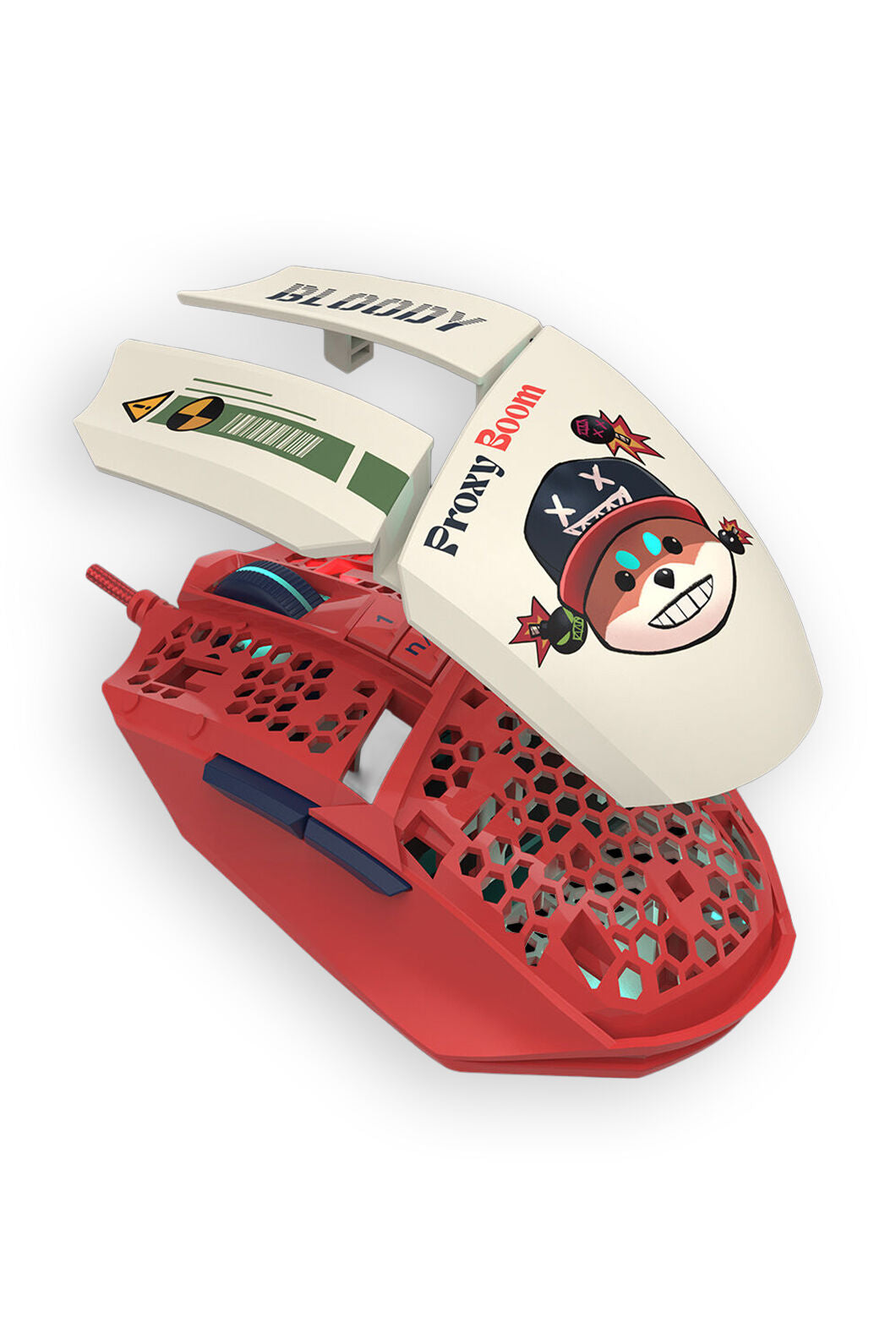 BLOODY - Bloody W63 Max Proxy Boom Compact RGB Animation 12,000 CPI Gaming Mouse - proxy-boom