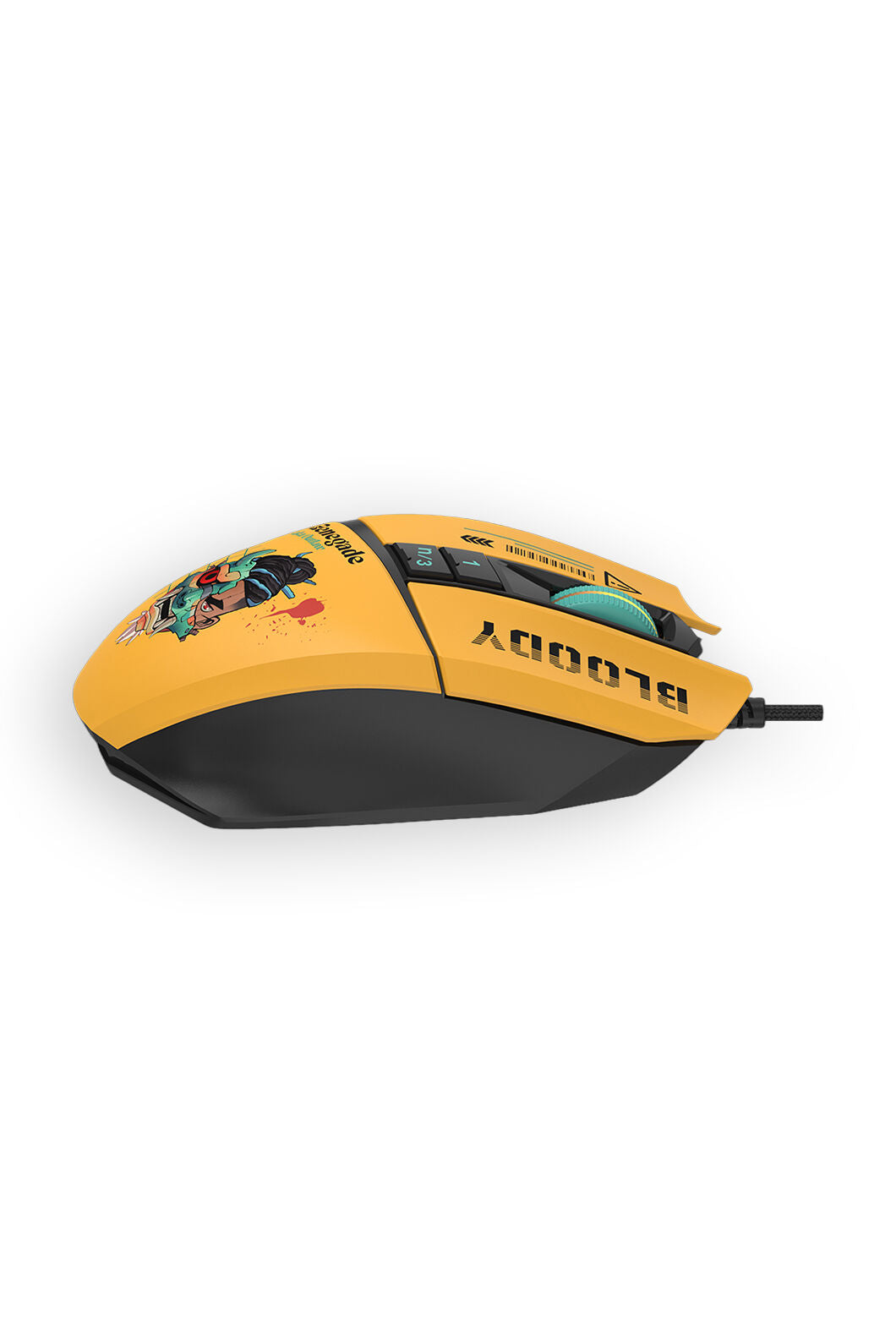 BLOODY - Bloody W63 Max Renegade Sunset Compact RGB Animation 12,000 CPI Gaming Mouse - renegade
