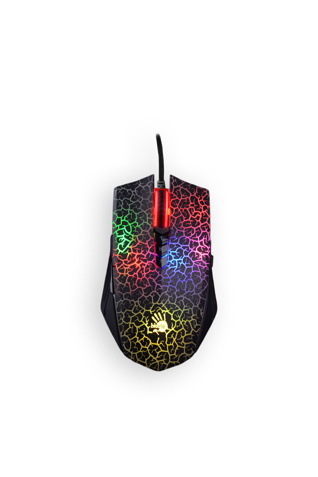 BLOODY - Bloody A70 Light Strike Black Wired 6200 CPI Optical Gaming Mouse - black