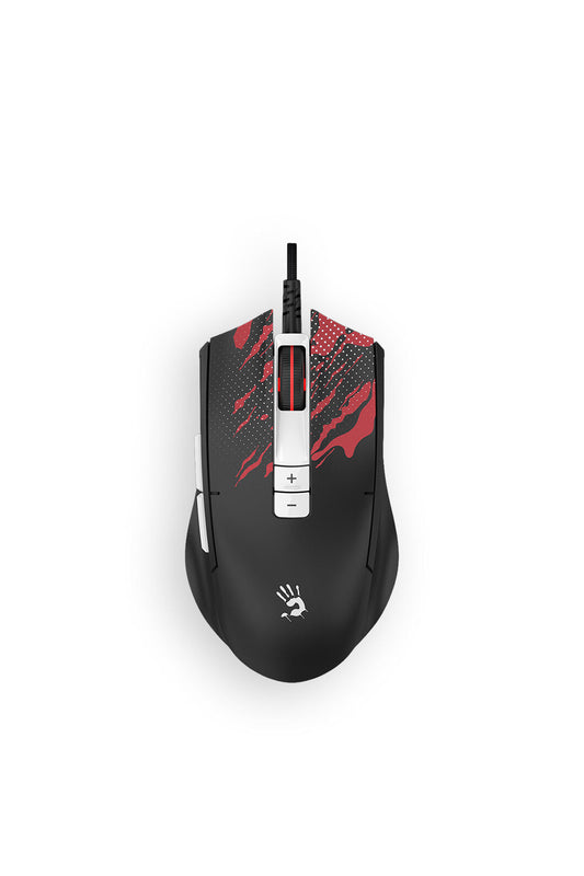 BLOODY - Bloody ES8 Lightweight Esports Fire Black Symmetric 7-Button Esports Gaming Mouse - fire-black