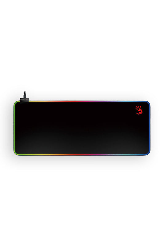 BLOODY - Bloody MP-75N Black Extended RGB Lighting Ultra-Smooth Gaming Mouse Pad - black