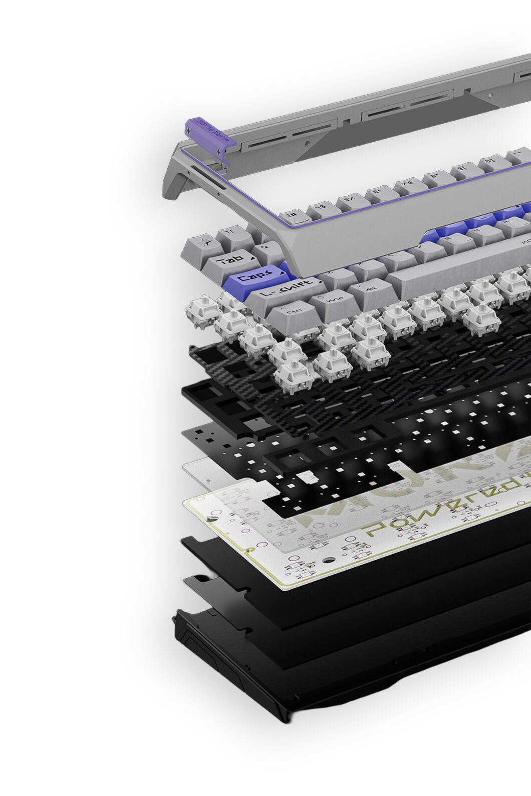 MORK BLADE - Mork Blade MK60W White Jade POM 60% Magnetic HE Premium Gaming Keyboard - white