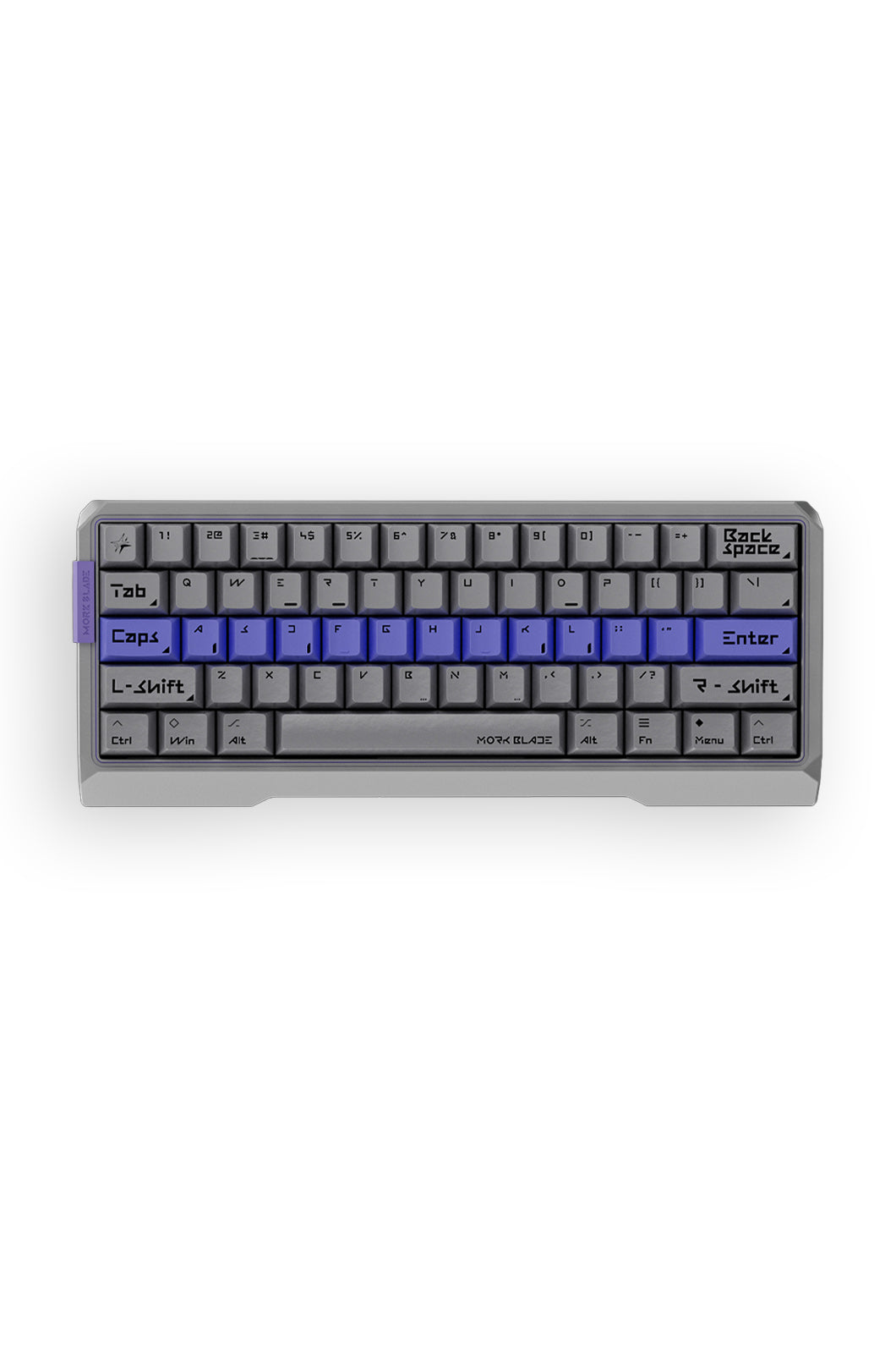 MORK BLADE - Mork Blade MK60S Silver Jade POM 60% Magnetic HE CNC Aluminium Gaming Keyboard - silver