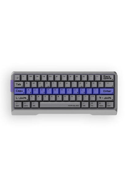 MORK BLADE - Mork Blade MK60S Silver Jade POM 60% Magnetic HE CNC Aluminium Gaming Keyboard - silver