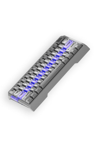 MORK BLADE - Mork Blade MK60S Silver Jade POM 60% Magnetic HE CNC Aluminium Gaming Keyboard - silver