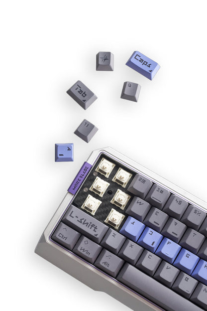 MORK BLADE - Mork Blade MK60S Silver Jade POM 60% Magnetic HE CNC Aluminium Gaming Keyboard - silver
