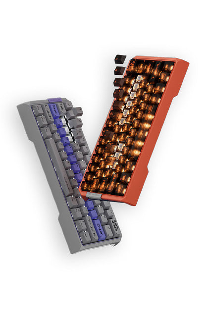 MORK BLADE - Mork Blade MK60S Silver Jade POM 60% Magnetic HE CNC Aluminium Gaming Keyboard - silver