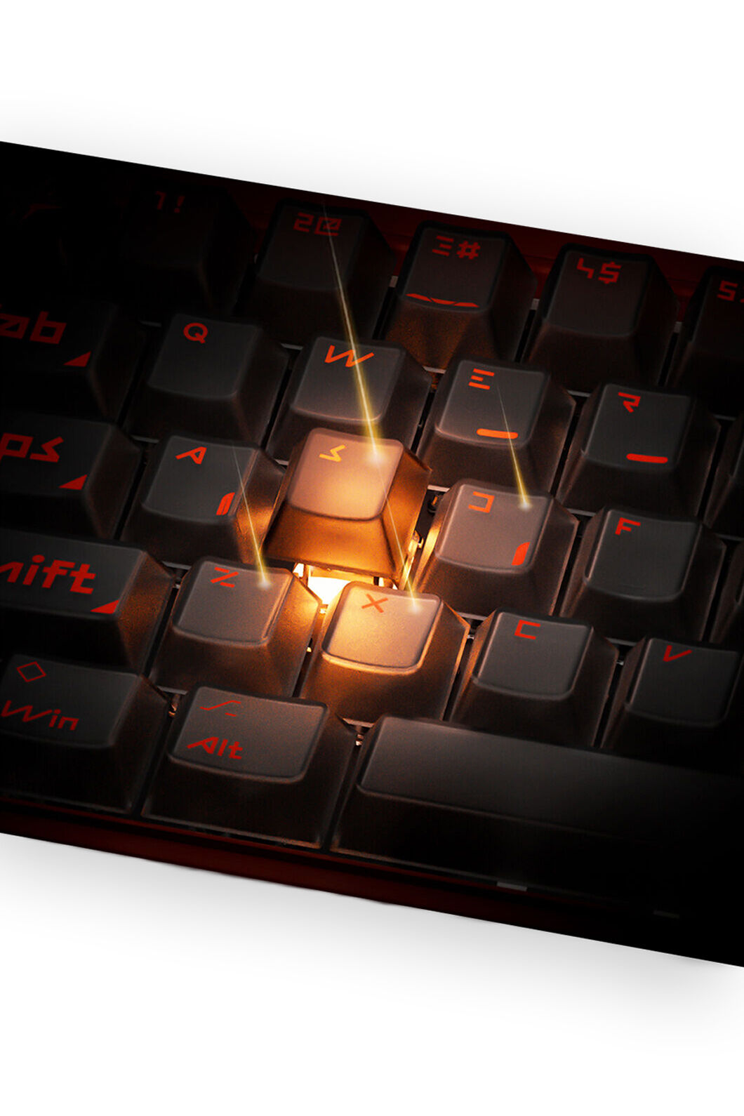 MORK BLADE - Mork Blade MK60O Orange Jade AIR 60% Magnetic HE Premium Gaming Keyboard - orange