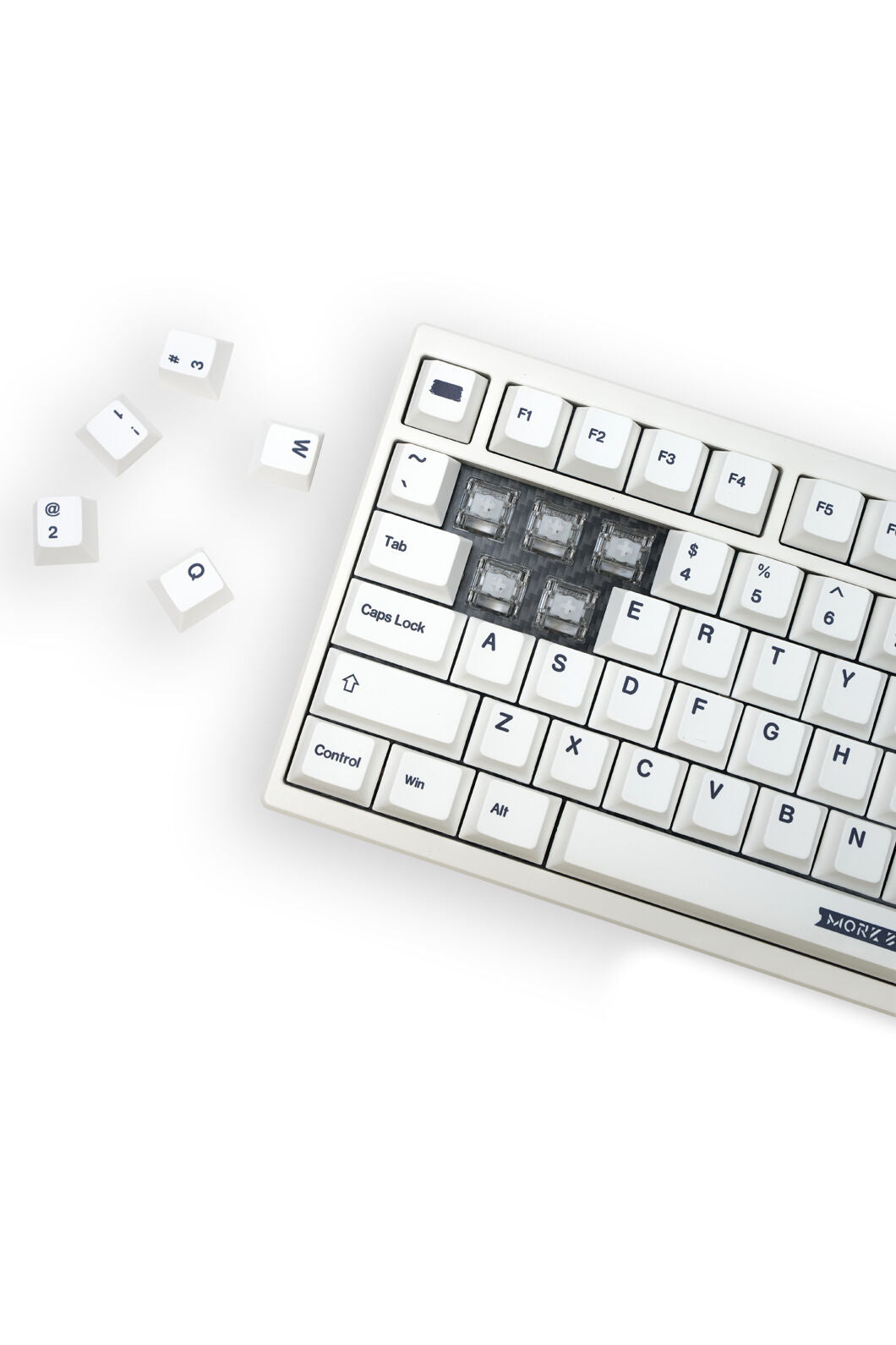 MORK BLADE - MORKBLADE BOLD87W White Jade PRO TKL Magnetic HE Gaming Keyboard - white