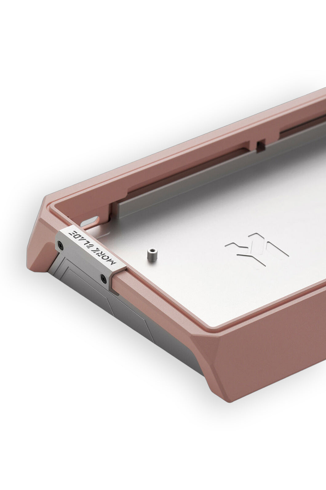 MORK BLADE - Mork Blade MK60 Pink 60% CNC Aluminum Multi-Mount Custom Keyboard Case - pink