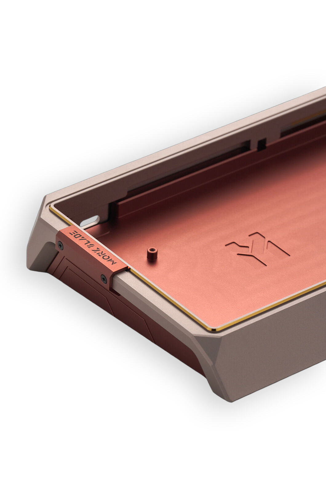 MORK BLADE - Mork Blade MK60 Sand Gold 60% CNC Aluminum Multi-Mount Custom Keyboard Case - sand-gold