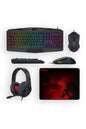 REDRAGON - Redragon S101 BA 3 4-in-1 Combo Black Gaming Peripheral Bundle - black