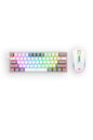 REDRAGON - Redragon S131 White 60% RGB Mechanical Dynamic Duo Gaming Combo - white