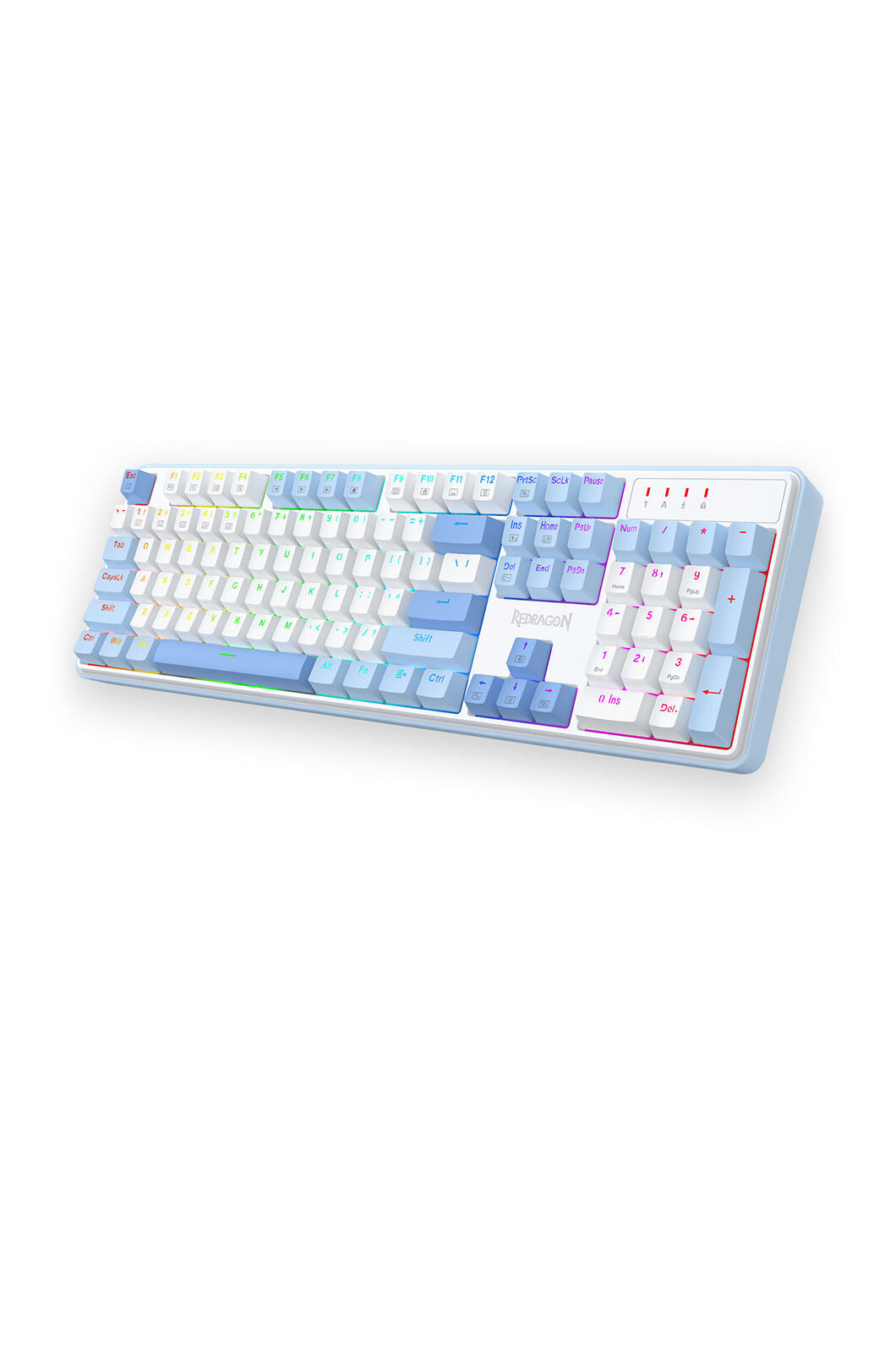 REDRAGON - Redragon S139 White Full Size RGB Mechanical Perfect Gaming Combo - white