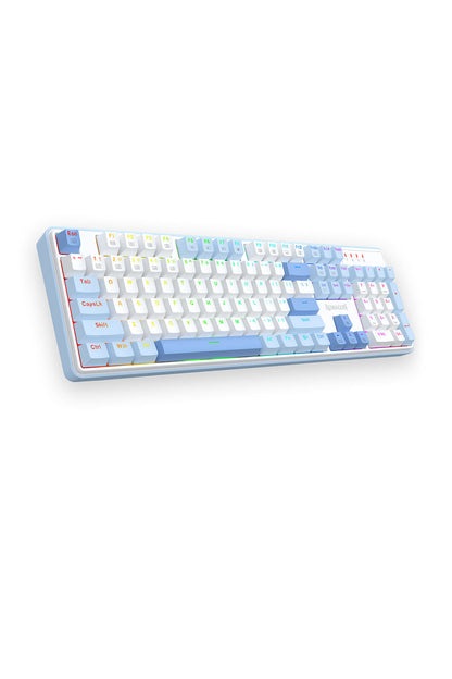 REDRAGON - Redragon S139 White Full Size RGB Mechanical Perfect Gaming Combo - white