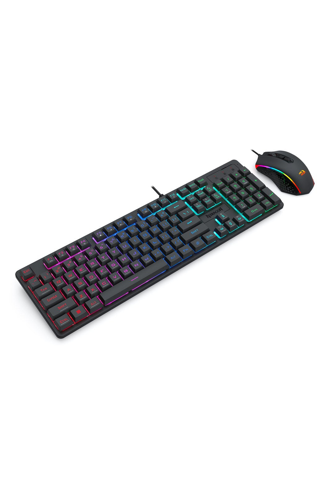 REDRAGON - S107-RGB-BA Membrane Keyboard Combo - black