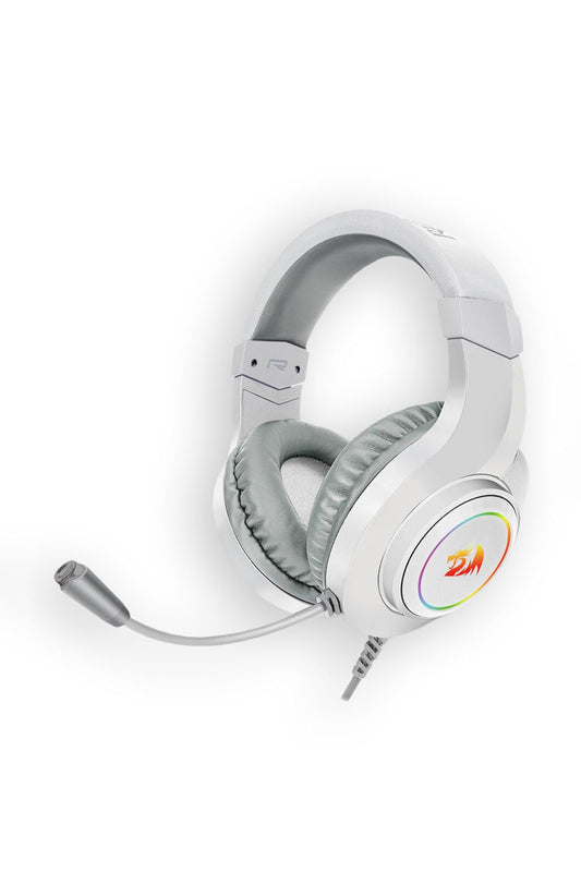 REDRAGON - Redragon H260RGB White Over-Ear RGB Wired Gaming Headset - white