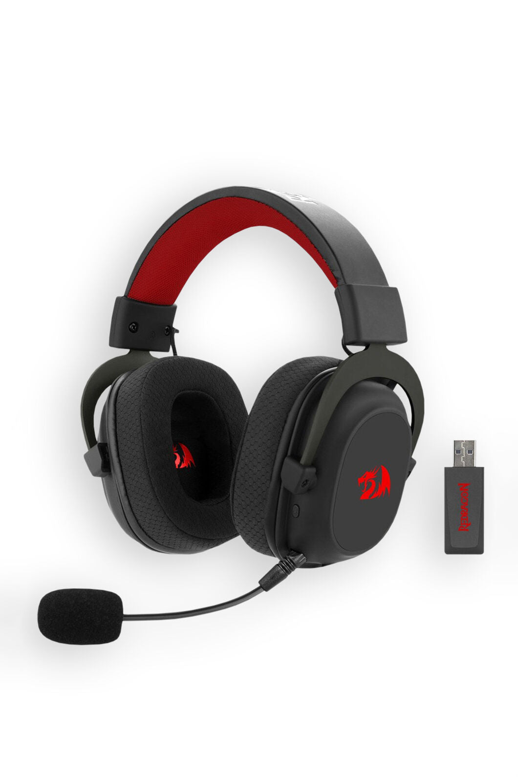 REDRAGON - Redragon H510RGB Pro Zeus Black 7.1 Surround Sound Gaming Headphone - black