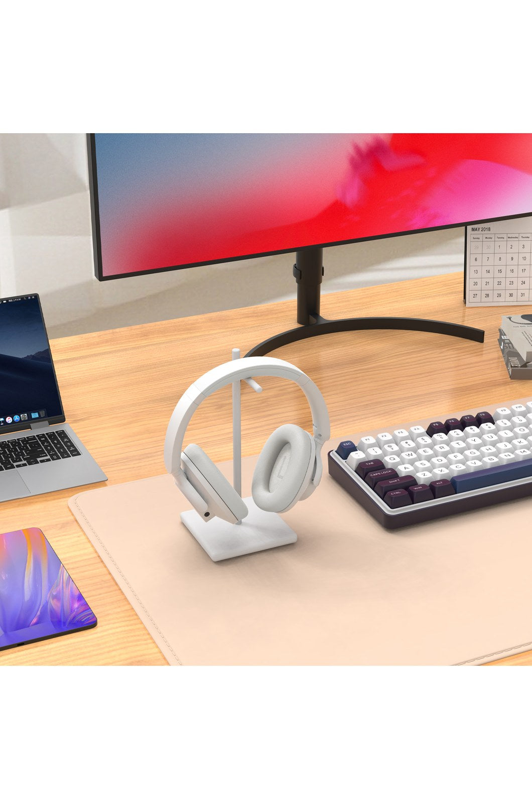 REDRAGON - Redragon H610G VibeCore 600X White Grey ANC Wireless Headphone - white