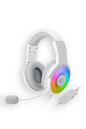 REDRAGON - Redragon H350W-RGB Pandora White Over-Ear Virtual 7.1 RGB Gaming Headset - white