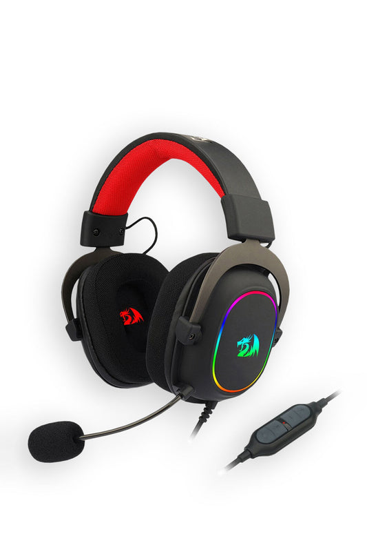 REDRAGON - H510-RGB Zeus Fixed Mic Headset - black