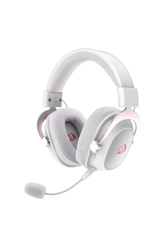 REDRAGON - Redragon H510W RGB Pro Zeus White 7.1 Surround Sound Gaming Headphone - white