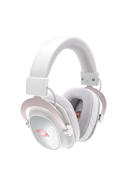 REDRAGON - Redragon H510W RGB Pro Zeus White 7.1 Surround Sound Gaming Headphone - white