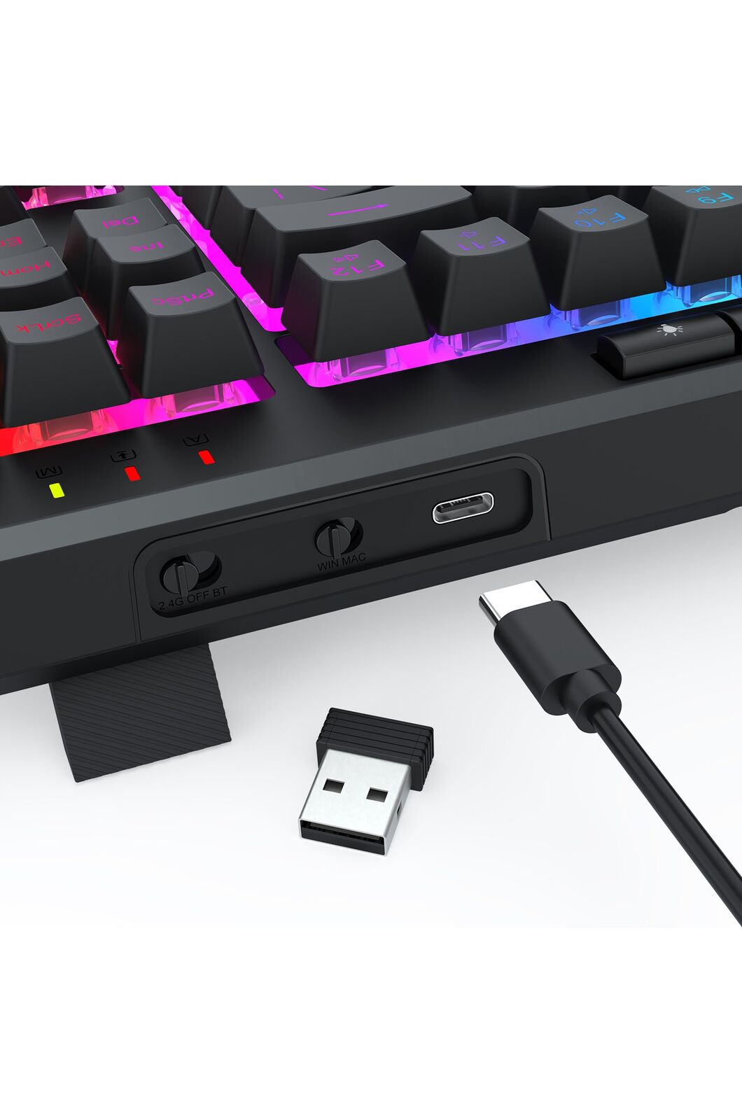 REDRAGON - K516RGB-PRO Shiva 87 Key Keyboard - black