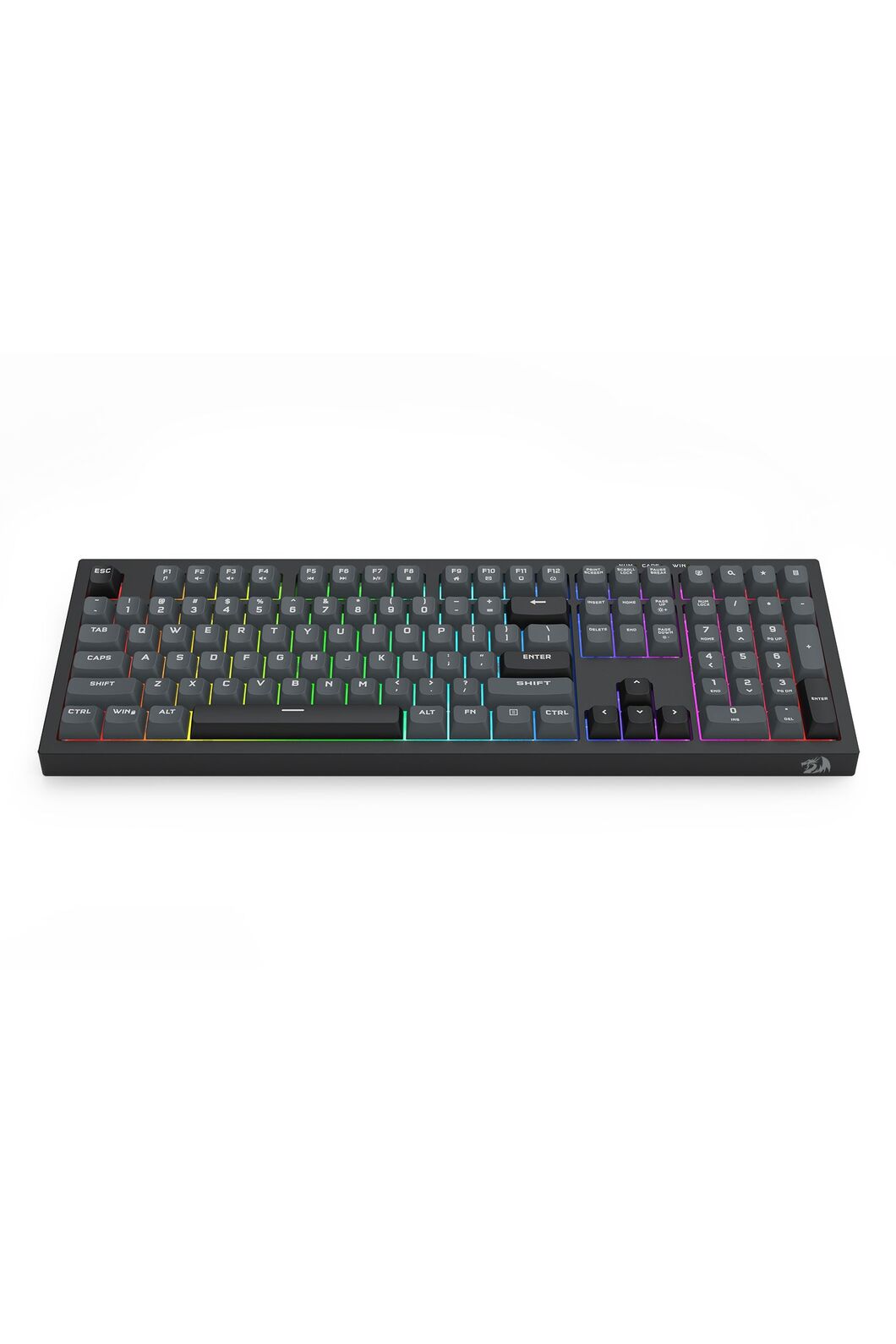 REDRAGON - K518GB-RGB Crux 108K Keyboard - grey
