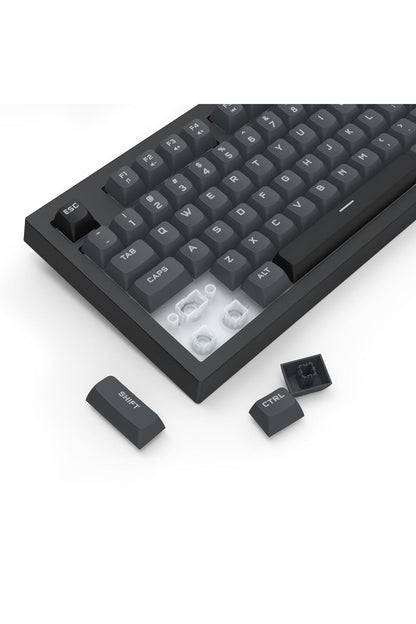 REDRAGON - Redragon K518GB-RGB Crux Grey 108-Key Wired RGB Gaming Keyboard - grey